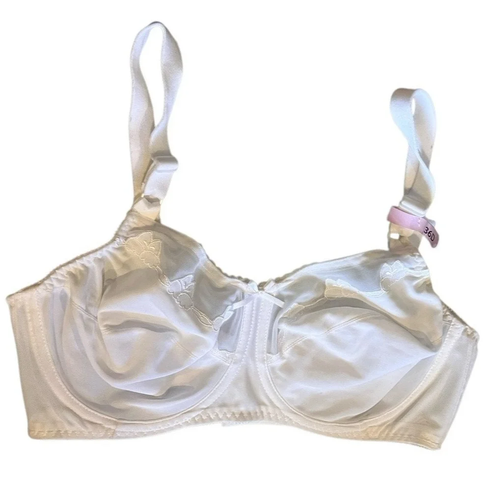 Bali‎ Underwire Bra 36D Flower Full Coverage Comfort Beige Floral Women 0180